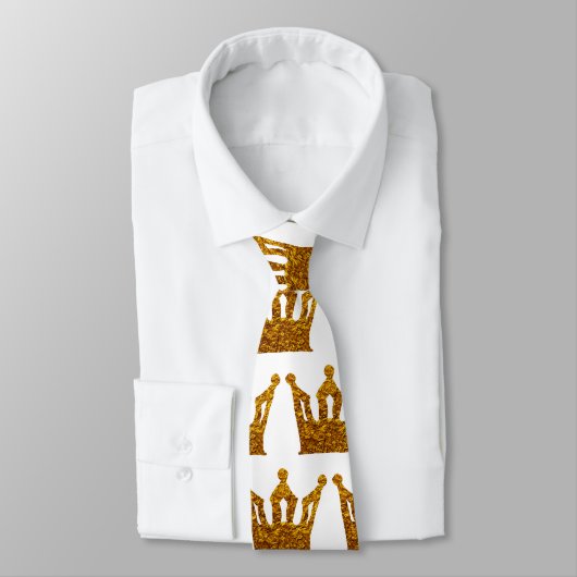 Goldene Krone Krawatte (Gebunden)
