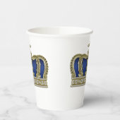 Goldene Krone - Luxus-Königshaus 5 Pappbecher (Links)