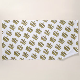 Goldene Krone - Luxus royal 2 Strandtuch