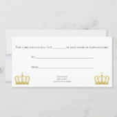 Goldene Krone - Luxuskönigin (Rückseite)