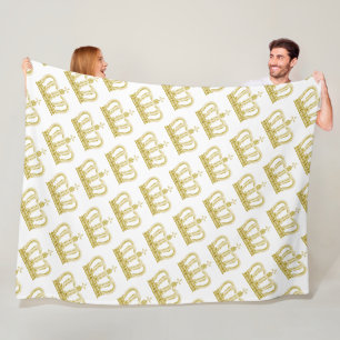 Goldene Krone - Luxuskönigin Fleecedecke