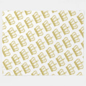 Goldene Krone - Luxuskönigin Fleecedecke (Vorderseite (Horizontal))