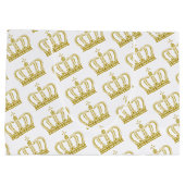 Goldene Krone - Luxuskönigin Große Geschenktüte (Rückseite)
