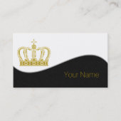 Goldene Krone - Luxuskönigin Visitenkarte (Vorderseite)