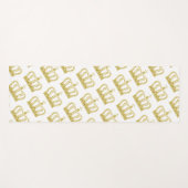 Goldene Krone - Luxuskönigin Yogamatte (Vorderseite (Horizontal))