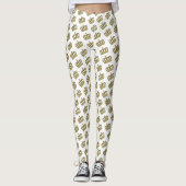 Goldene Krone - Luxuskönigsfamilie 2 Leggings (Vorderseite)