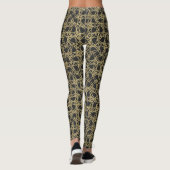 Goldene Krone Moderner Glamour Einzigartiger Chic Leggings (Rückseite)