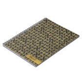 Goldene Krone Moderner Glamour Personalisiert Notizblock (Linke Seite)