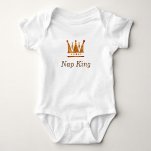 Goldene Krone, Nickerchen King Baby Jersey Bodysui Baby Strampler