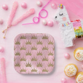 Goldene Krone Pappteller (Party)