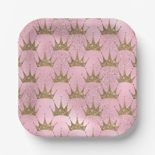 Goldene Krone Pappteller (Vorderseite)