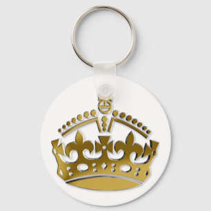 Goldene Krone Schlüsselanhänger