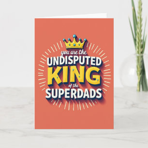 Goldene Krone Superpapa Karte