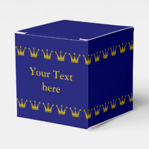 Goldene Kronen Border + Ihre Ideen Geschenkschachtel