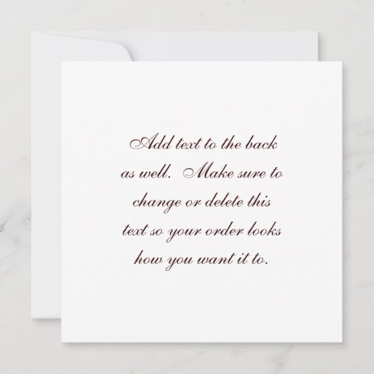 Goldene Kronen Einladung (Rückseite)