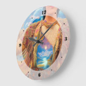 Goldene Kronen Große Wanduhr (Winkel)