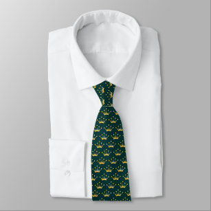 Goldene Kronen - Grün 003333 Krawatte