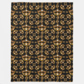 Goldene Kronen Tiara schwarzer Fleecedecke (Vorderseite)