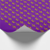 Goldene Kronen-u. Lilien-Grenze + Ihre Ideen Geschenkpapier (Ecke)