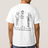 Goldene Kröten-Lagerstandardspitze T-Shirt (Rückseite)