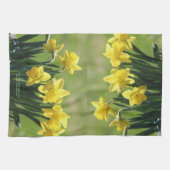 Goldene Küche Königs Alfred Daffodils Geschirrtuch (Horizontal)