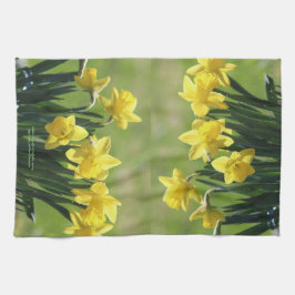 Goldene Küche Königs Alfred Daffodils Geschirrtuch