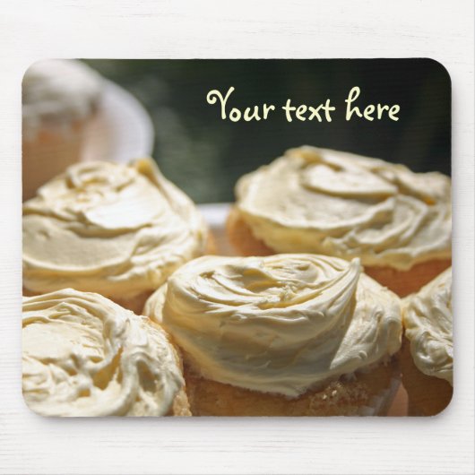 Goldene Kuchen-Entwürfe Mousepad (Vorne)