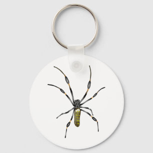 Goldene Kugel-Spinne Schlüsselanhänger
