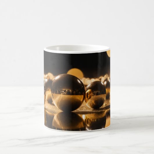 Goldene Kugeln 001 Kaffeetasse (Mittel)