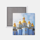 Goldene Kugeln in der Kathedrale in Kiew Magnet (Vorderseite/Rückseite)