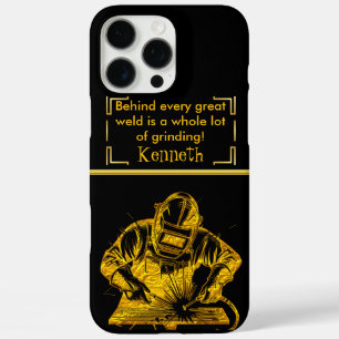 Goldene Kunst des Schweigens iPhone 16 Pro Max Hülle