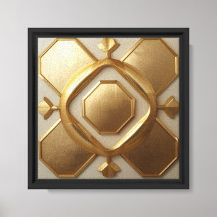 Goldene Kunst Leinwanddruck