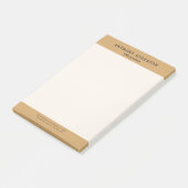 Goldene Kunstleder-Textur-Design Post-it Klebezettel (angewinkelt)