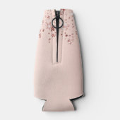 Goldene Kupfersterne aus Quinceanera-Rose Tropfen  Flaschenkühler (Rückseite)