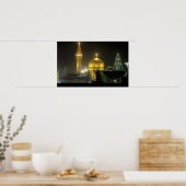 Goldene Kuppel des Komplexes Imam Reza Shrine Poster (Küche)