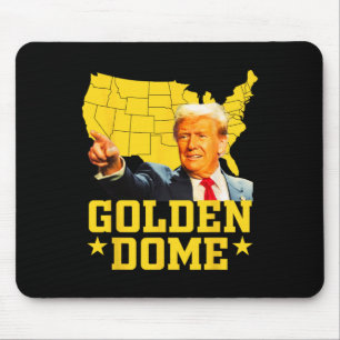 Goldene Kuppel Trump Große amerikanische Karte Pat Mousepad