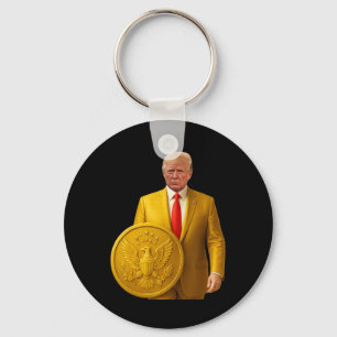 Goldene Kuppel Trump Große Amerikanische Karte Pat Schlüsselanhänger