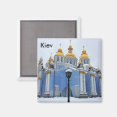 Goldene Kuppeln in der Kathedrale in Kiew aufgenom Magnet (Vorderseite/Rückseite)