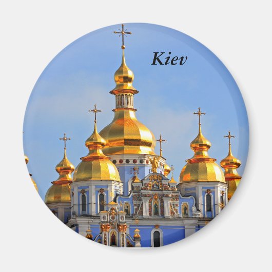 Goldene Kuppeln in der Kathedrale in Kiew, Kiew Magnet (Vorne)