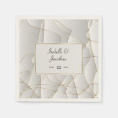 Goldene Kurven Serviette (Vorderseite)