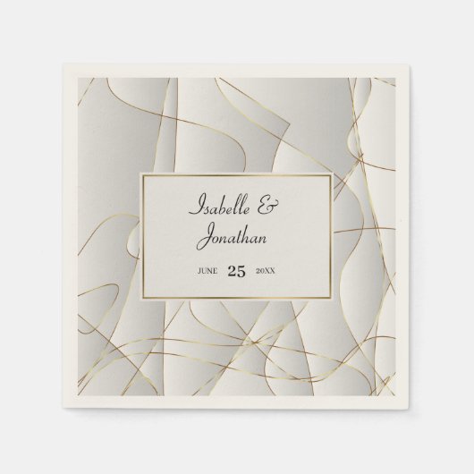 Goldene Kurven Serviette (Vorderseite)