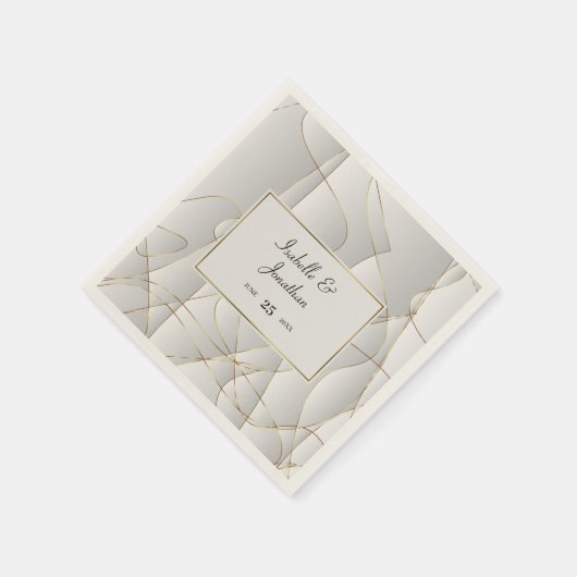 Goldene Kurven Serviette (Ecke)