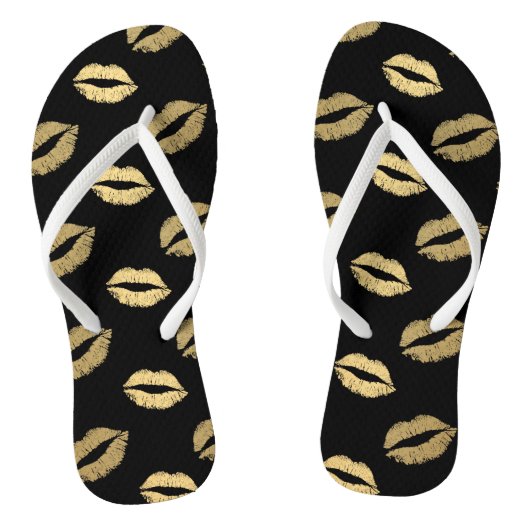Goldene Küsse Badesandalen (Fußbett)