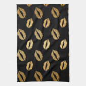 Goldene Küsse Geschirrtuch (Vertikal)