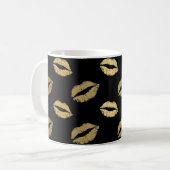 Goldene Küsse Kaffeetasse (Vorderseite Links)