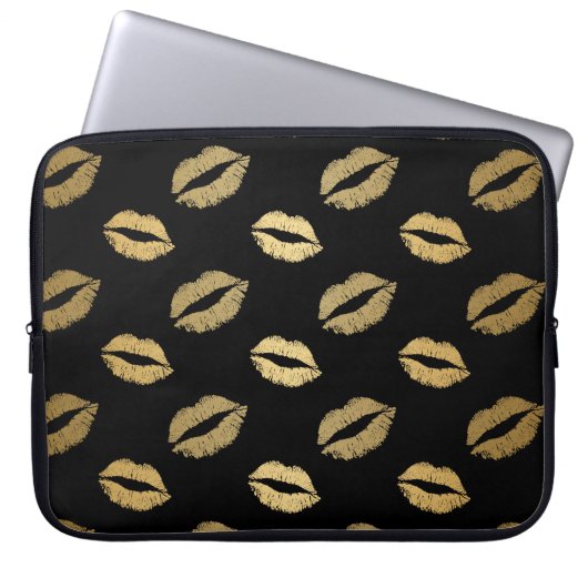 Goldene Küsse Laptopschutzhülle (Vorderseite)