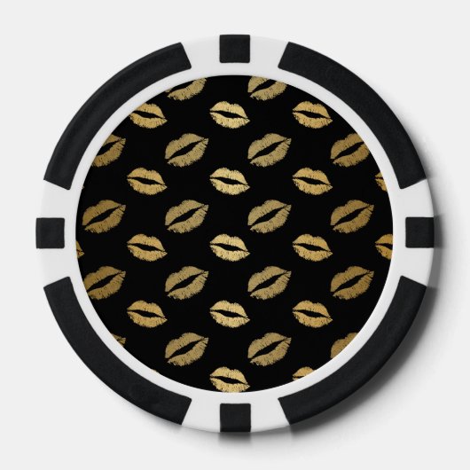 Goldene Küsse Pokerchips (Vorderseite)
