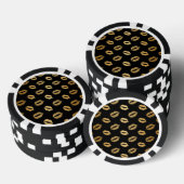 Goldene Küsse Pokerchips (Stapel)