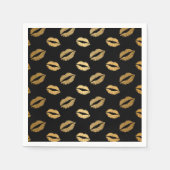 Goldene Küsse Serviette (Vorderseite)