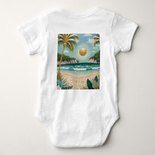 Goldene Küste Baby Strampler (Rückseite)